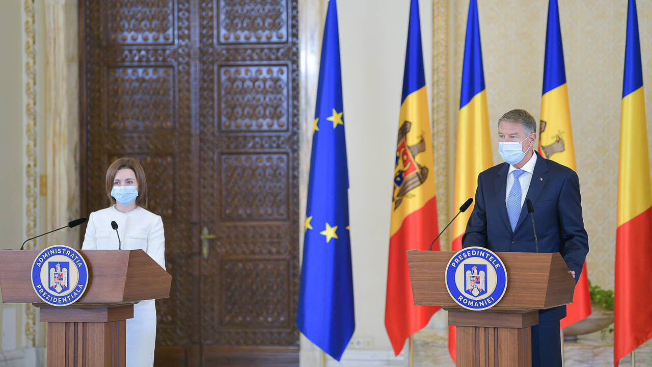 Maia Sandu, la București: „Un aspect important, de care depinde viitorul Rep. Moldova, este securitatea energetică”
