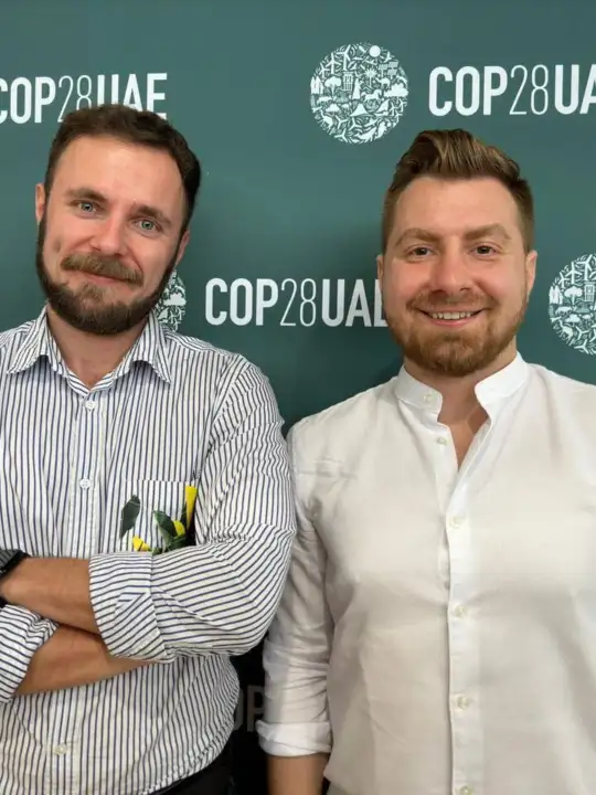 Dr. Ing. Alexandru Mureșan, CEO Renergia (stanga) și Dr. Ing. Dacian Jurj, COO Renergia (dreapta)