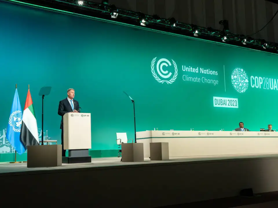 Presedintele Klaus Iohannis, la COP28 - sursa foto: presidency.ro