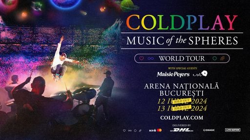 Afis concert Coldplay. Sursa foto: https://www.facebook.com/PMBucuresti