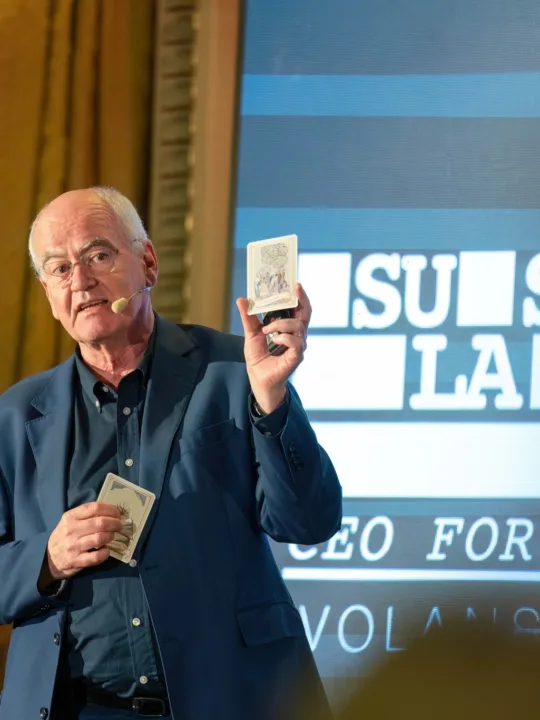 John Elkington, la SUSTENLANDIA CEO Forum - sursa foto: Ambasada Sustenabilitatii in Romania