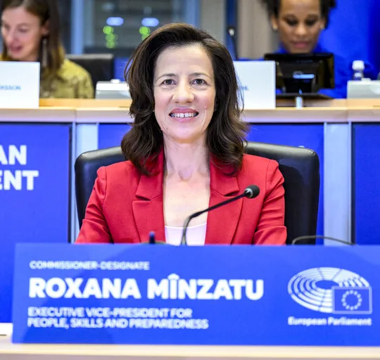 EMPL CULT - Confirmation hearing of Roxana MÎNZATU, European Commissioner-designate for People, Skills and Preparedness © European Union 2024 - Source : EP