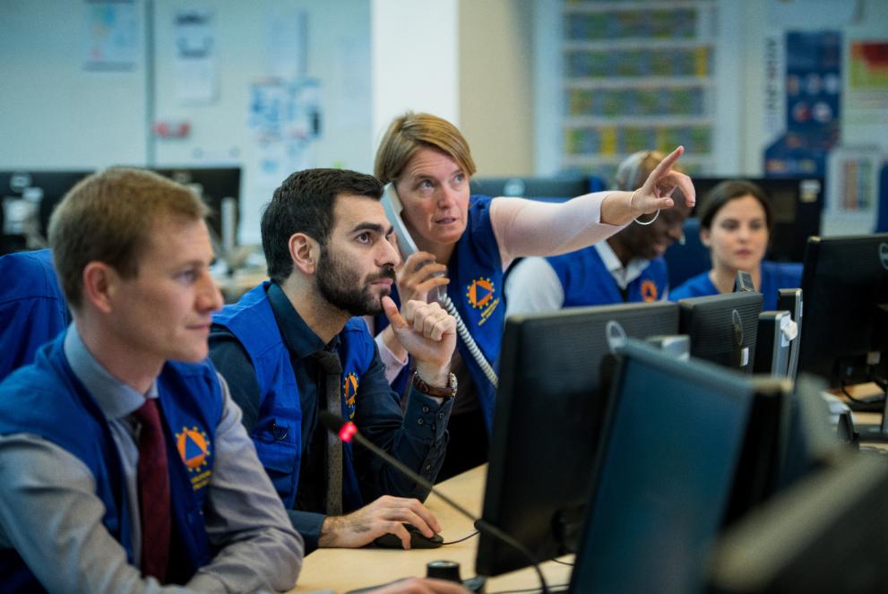 View of the Emergency Response Coordination Centre (ERCC) - photo credit: Comisia Europeană