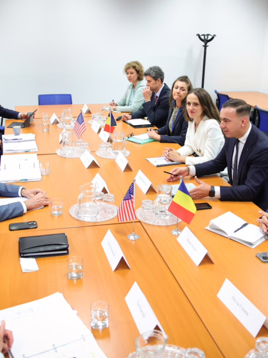 Întâlnirea delegației României cu Chris Wright, secretarul american pentru Energie - sursa foto: MAE (Facebook)