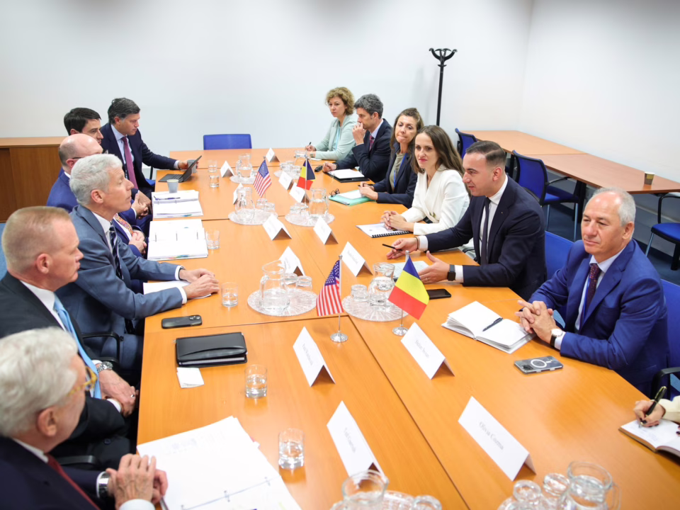 Întâlnirea delegației României cu Chris Wright, secretarul american pentru Energie - sursa foto: MAE (Facebook)