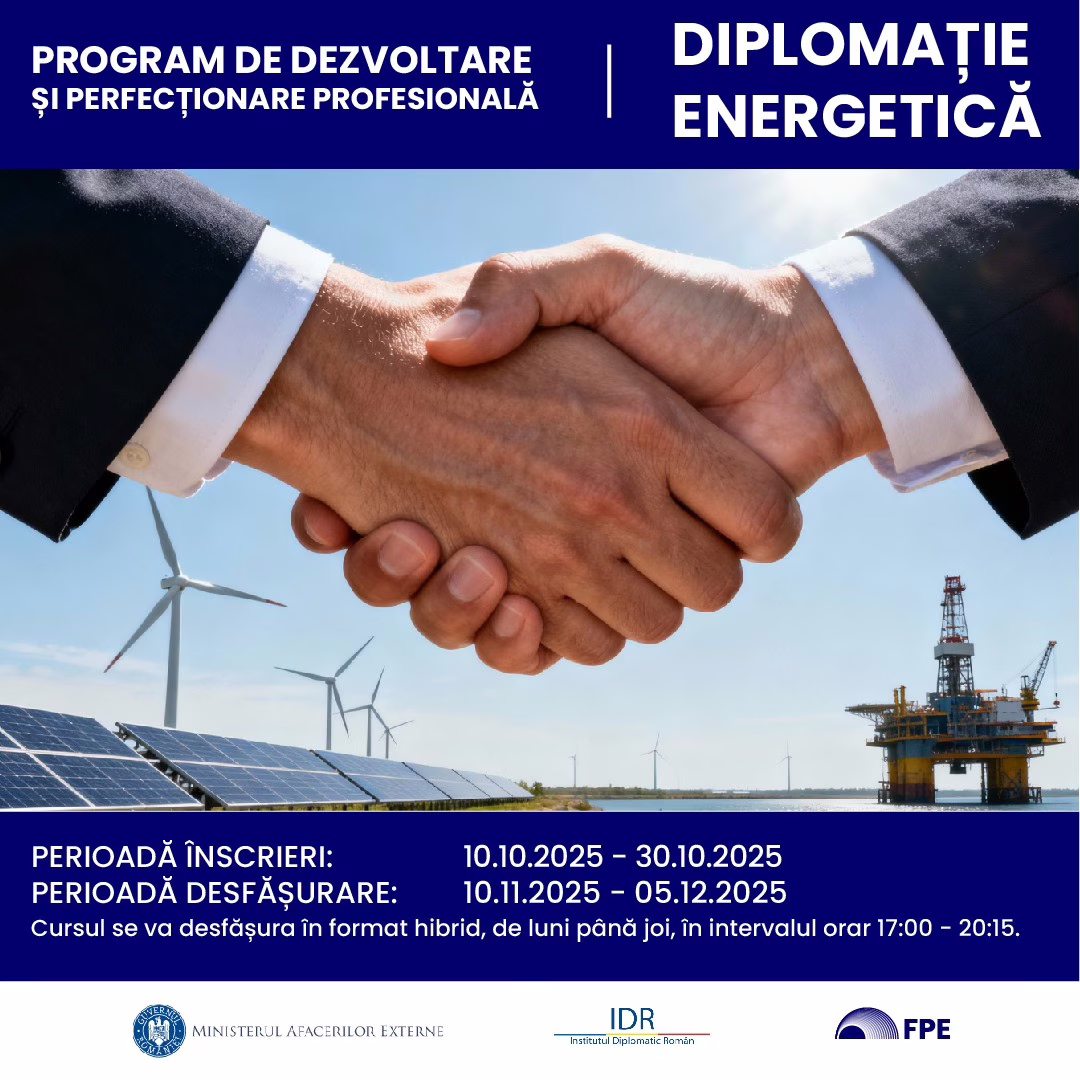Ultimele zile de înscrieri în programul Diplomație Energetică