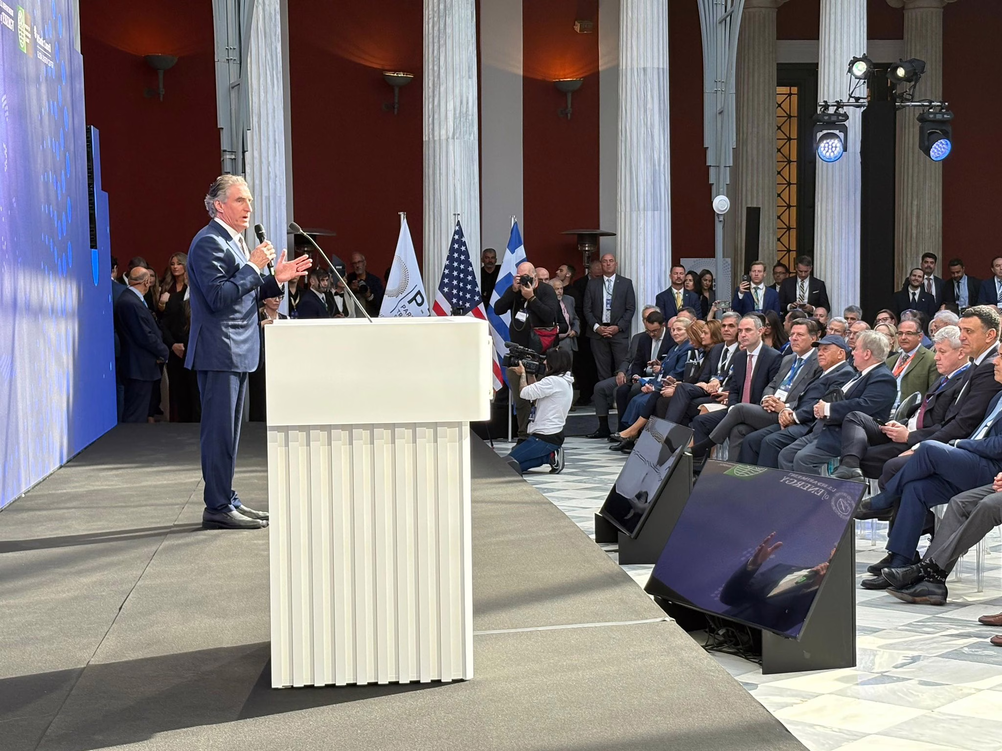 secretarul Departamentului de Interne al SUA, Doug Burgum, la P-TEC - sursa foto: Alexandru Nazare (Facebook)