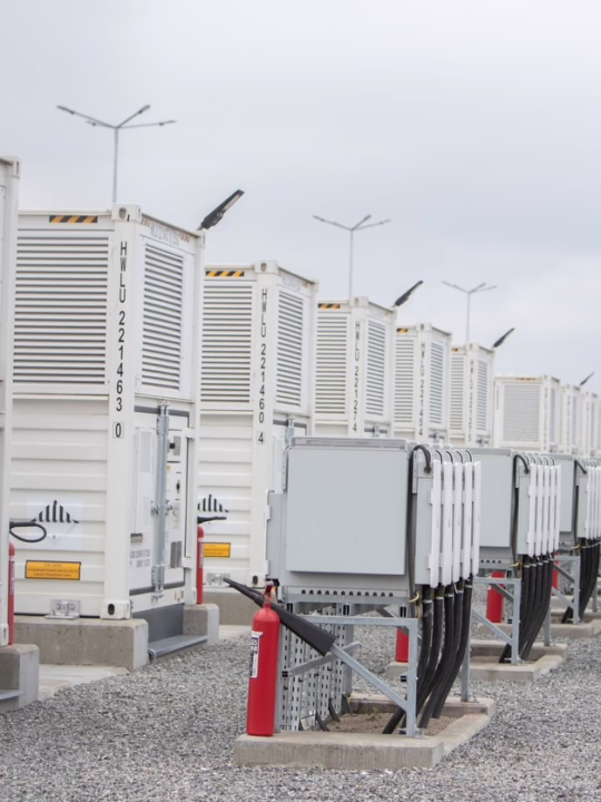 Sistem de stocare în baterii Nova Power&Gas - sursa foto: Ministerul Energiei (Facebook)