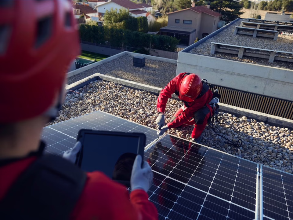 Instalare panouri fotovoltaice - sursa foto: E.ON