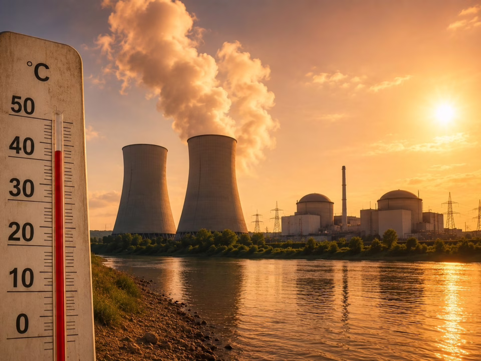 Impact canicula energie nucleara - AI generated (sursa: NewsEnergy)