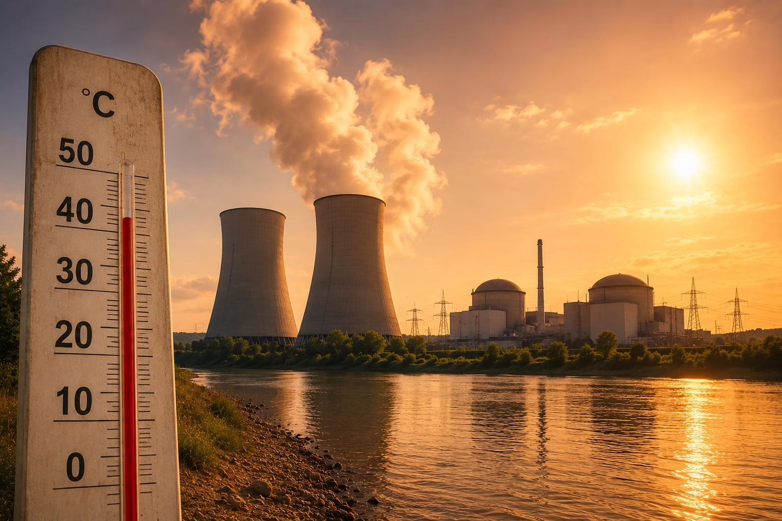 Canicula reduce producția nucleară a Franței, iar prețurile energiei cresc în Europa