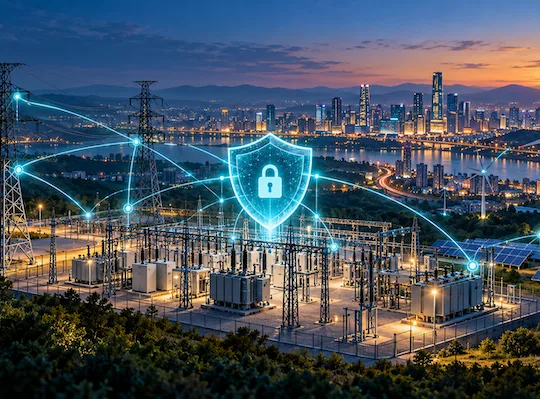 Securitatea cibernetică, esențială pentru protejarea infrastructurii energetice. Ilustrație generată cu AI - credit: NewsEnergy